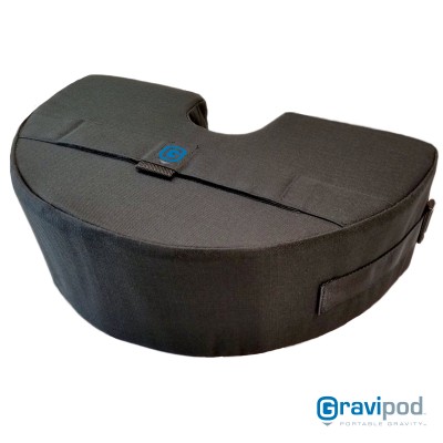 Gravipod Solo Half Round Umbrella Base Weight Bag - Up to 50 lbs.   